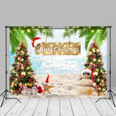 Aperturee - Glitzernder Meeresstrand Bokeh Weihnachtshintergrund im Juli